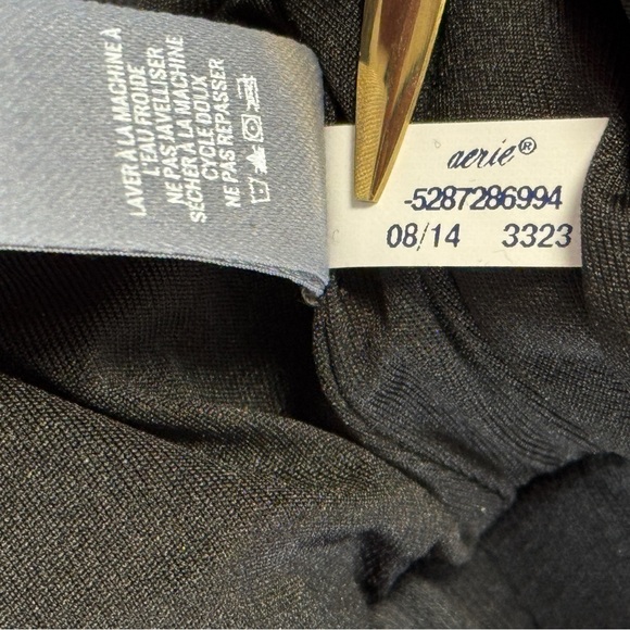 Aerie Navy Blue Sequin Pant Straight Leg Skinny Fashion Statement Legging - Picture 8 of 13